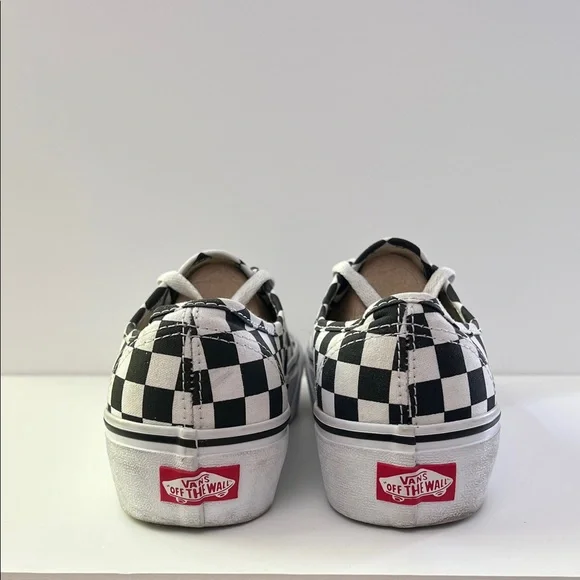 Vans Black and White Checkered Sneakers - Picture 2 of 7